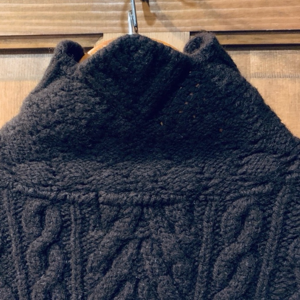 ARAN CRAFTS 100% Merino Wool Full Zip Sweater - Picture 4 of 7
